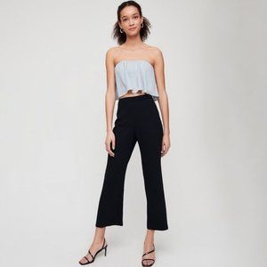 Aritzia Wilfred Porto Kick Flare Dress Pants Black